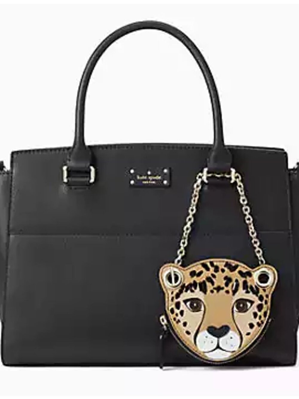 New with Tags: Kate Spade Run Wild Leopard Coin Purse Bag Charm